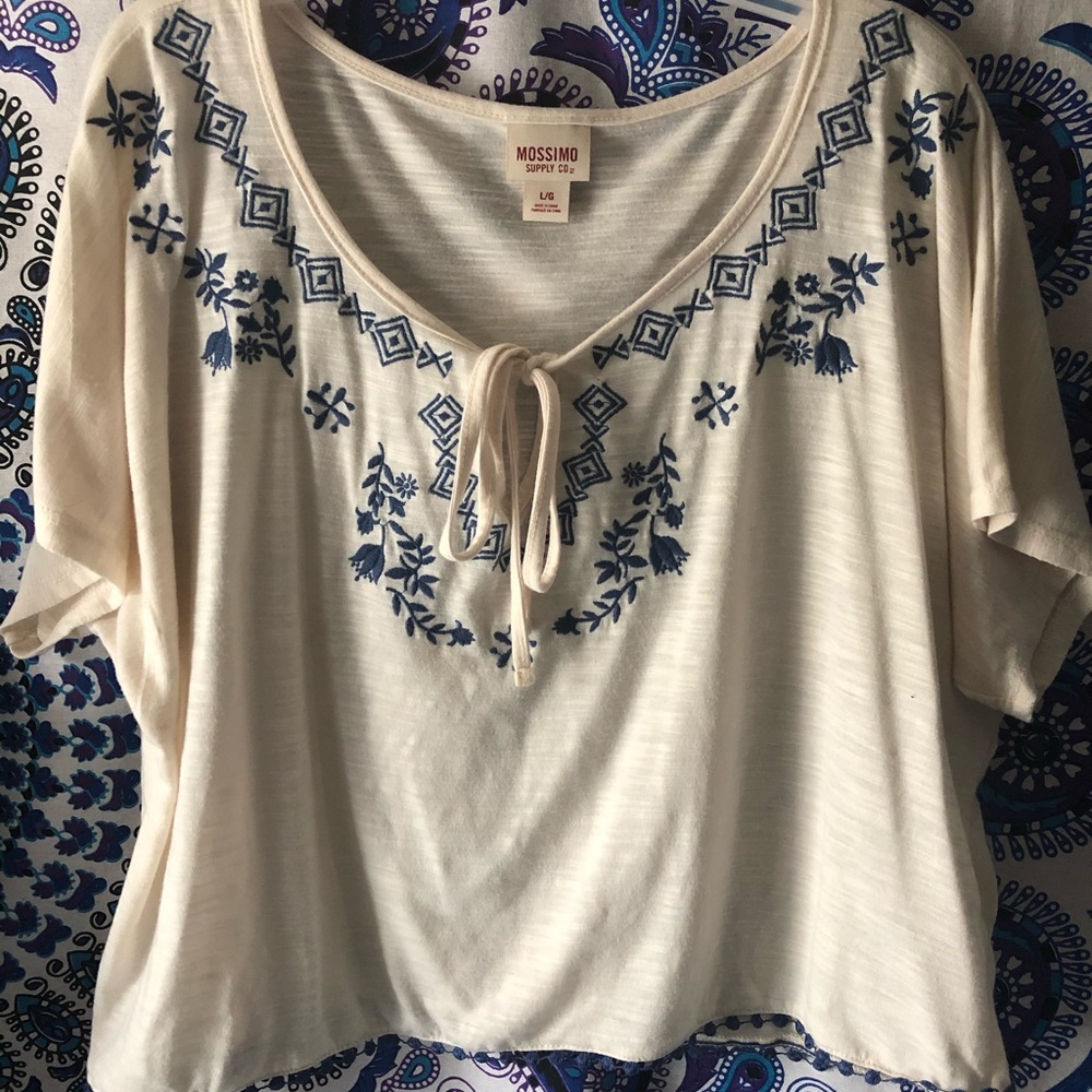 Bohemian flowy crop top
